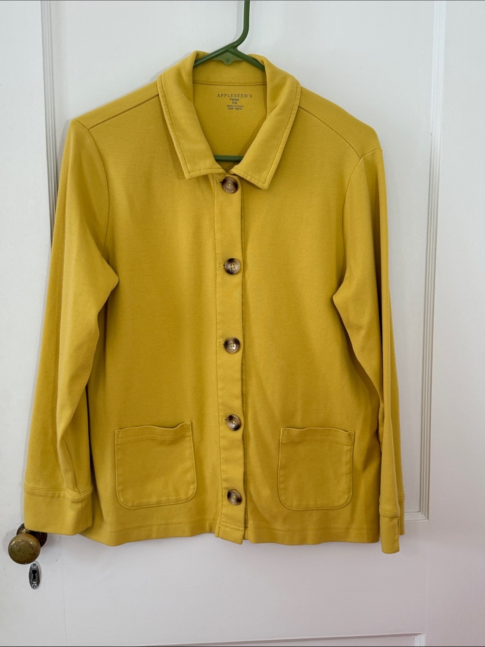 Appleseed's Women's Sunflower Button-Front LS Jacket/Shacket size PM